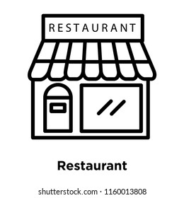 Restaurant icon vector isolated on white background, Restaurant transparent sign , line or linear sign, element design in outline style