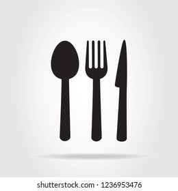 Restaurant icon vector isolated on gray background. Restaurant icon in flat style. Template for app, label, logo, menu and web site. Creative art concept, vector illustration