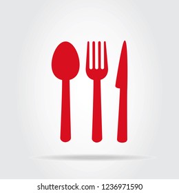 Restaurant icon vector isolated on gray background. Restaurant icon in flat style. Template for app, label, logo, menu and web site. Creative art concept, vector illustration