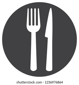 Restaurant icon vector isolated on white background.  Template for app, label, logo, menu and web site. Creative art concept, vector illustration