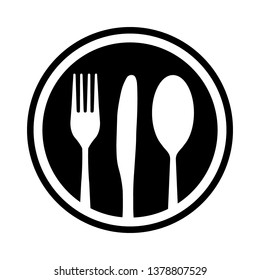 Restaurant icon vector isolated on white background. Template for app, label, logo, menu and web site. Creative art concept, vector illustration