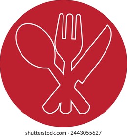 Restaurant icon vector isolated on white background. Restaurant icon in flat style. Template for app, label, logo, menu and web site. Creative art concept, vector illustration