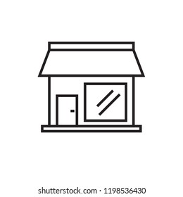 restaurant icon vector line style design