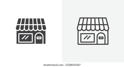 Restaurant icon vector icon set in black and white color.