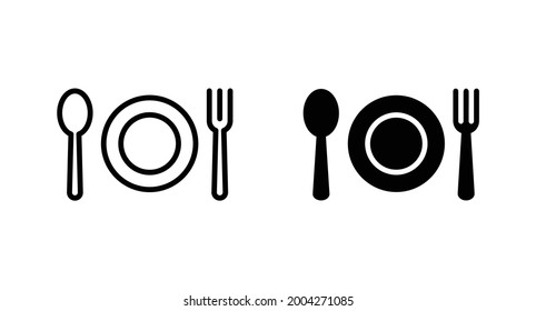 Restaurant icon vector for web, computer and mobile app