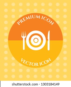 Restaurant Icon for Web, Applications, Software & Graphic Designs.