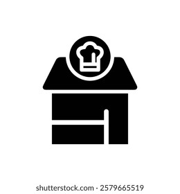 Restaurant icon web design in vector