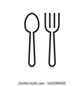 Restaurant icon,food icon ,spoon and fork icon vector logo illustration
