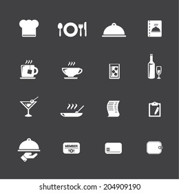 Similar Images, Stock Photos & Vectors of Restaurant icons - 75875635