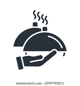 restaurant icons isolated on White Background. Flat style design
