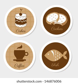 restaurant icons over gray background vector illustration 