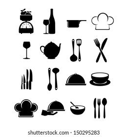 restaurant icons over white background vector illustration 