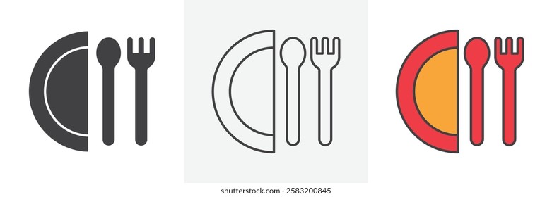 Restaurant icons pack for website designs