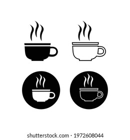 Restaurant icons set on white background. Vector illustration
