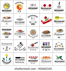 Restaurant Icons Set: Vector Illustration, Graphic Design. Collection Of Colorful Icons. For Web, Websites, Print, Presentation Templates, Mobile Applications And Promotional Materials