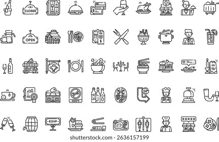 Restaurant icons icons Simple vector icon. Illustration symbol design template for web mobile UI element. 