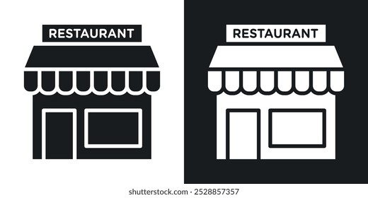 Iconos del restaurante. Vector de estilo sólido