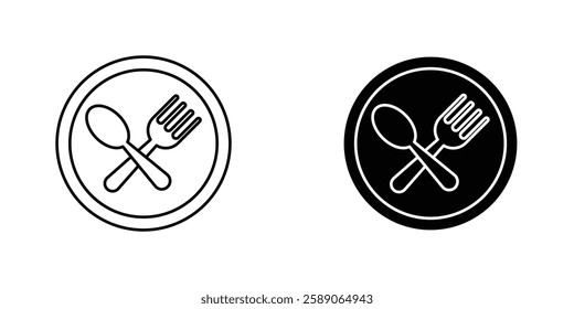 Restaurant icons thin line illustrations designs