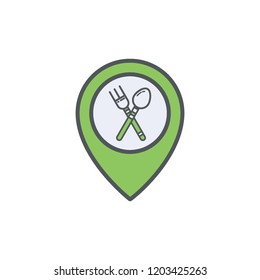 restaurant illustration icon