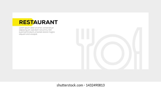 RESTAURANT AND ILLUSTRATION ICON CONCEPT