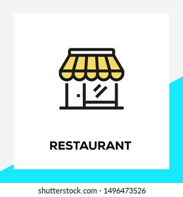 RESTAURANT AND ILLUSTRATION ICON CONCEPT