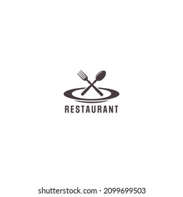 logotipo de ilustración de restaurante. simple, afilado y elegante. fácil de aplicar en marketing
