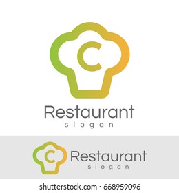 restaurant initial Letter C Logo design