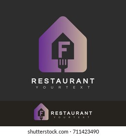 restaurant initial Letter F Logo design