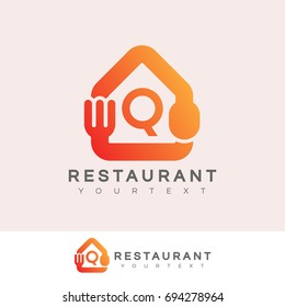 restaurant initial Letter Q Logo design