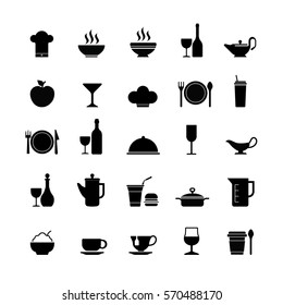 Restaurant kitchen icons