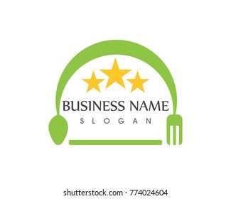 Restaurant kitchen logo design template