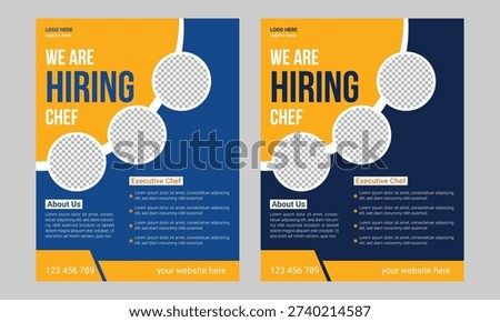 Restaurant Kitchen Staff Hiring Flyer Template