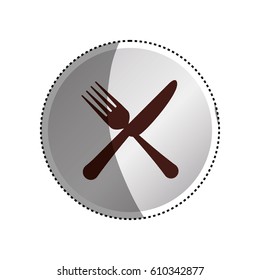 Restaurant and kitchen utensil icon vector illustration graphic design