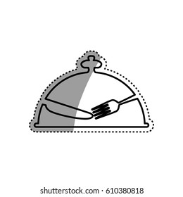 Restaurant and kitchen utensil icon vector illustration graphic design