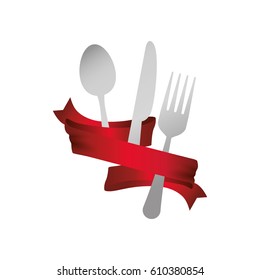 Restaurant and kitchen utensil icon vector illustration graphic design