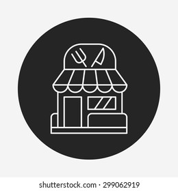 restaurant line icon