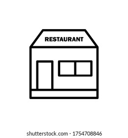 Restaurant line icon. Design template vector