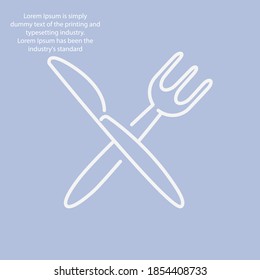 Restaurant line icon, outline vector illustration.