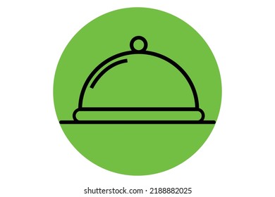 plantilla de diseño de vectores de línea de restaurante para empresas
