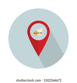 restaurant location icon - From Map, Navigation, and Location Icons set