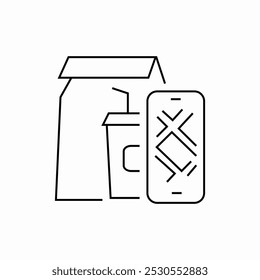 restaurant location on map icon sign vector