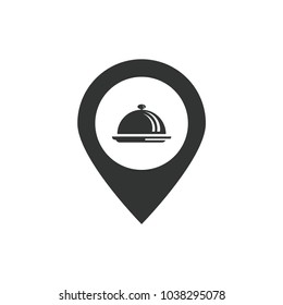 Restaurant Location Simple Vector Icon