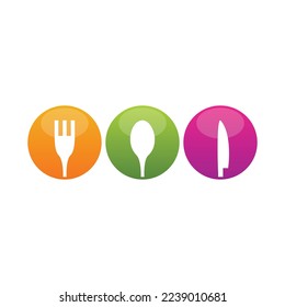 restaurant logo 5 icon template