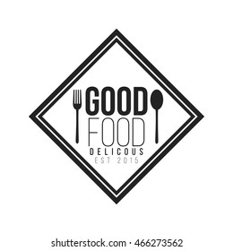 Restaurant logo and badge vector illustration