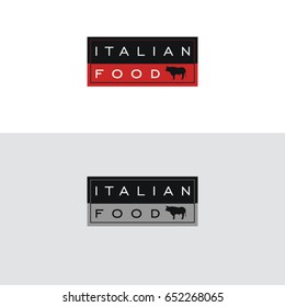 Restaurant Logo. Beef Logo.italian Restaurant. Italian Logo