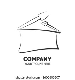Restaurant logo for commercial use. You can use for your restaurant logo