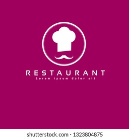 restaurant logo concept with chef icon