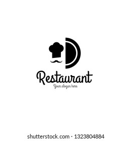 restaurant logo concept with chef icon