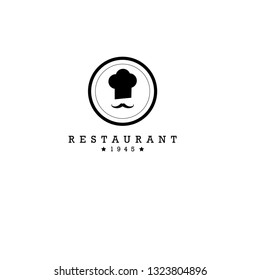 restaurant logo concept with chef icon