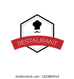 restaurant logo concept with chef icon